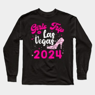 Las Vegas Girls Trip 2024 Cute Summer Vacation Party Match Long Sleeve T-Shirt